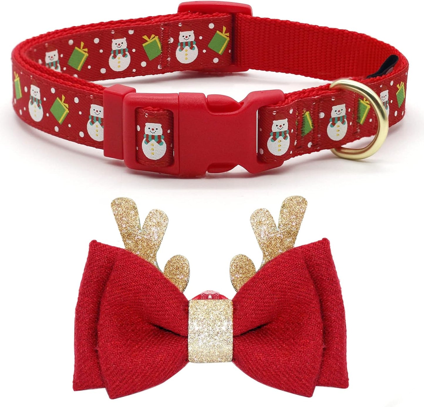 Adjustable Christmas Dog Collar