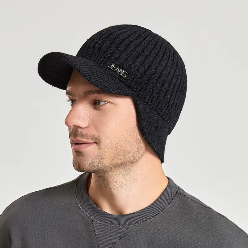 Knitted Winter Hat With Ear Protection