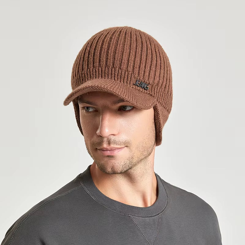 Knitted Winter Hat With Ear Protection