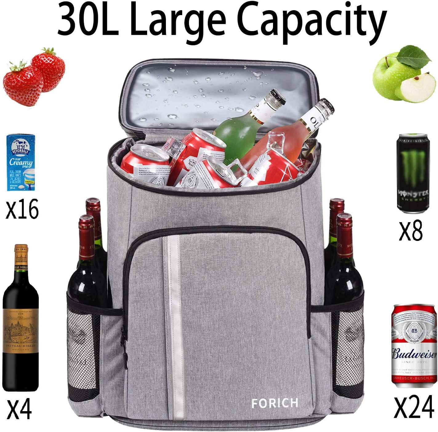  Leakproof Insulated Waterproof Backpack Cooler