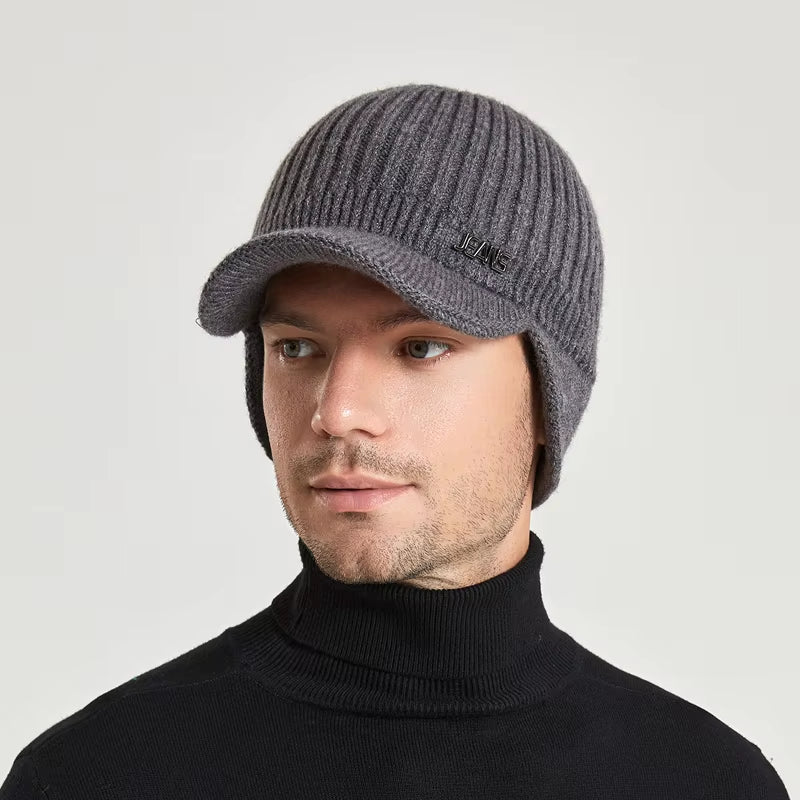 Knitted Winter Hat With Ear Protection