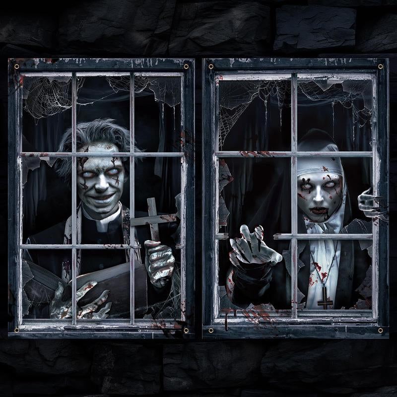 Halloween Curtain Decor