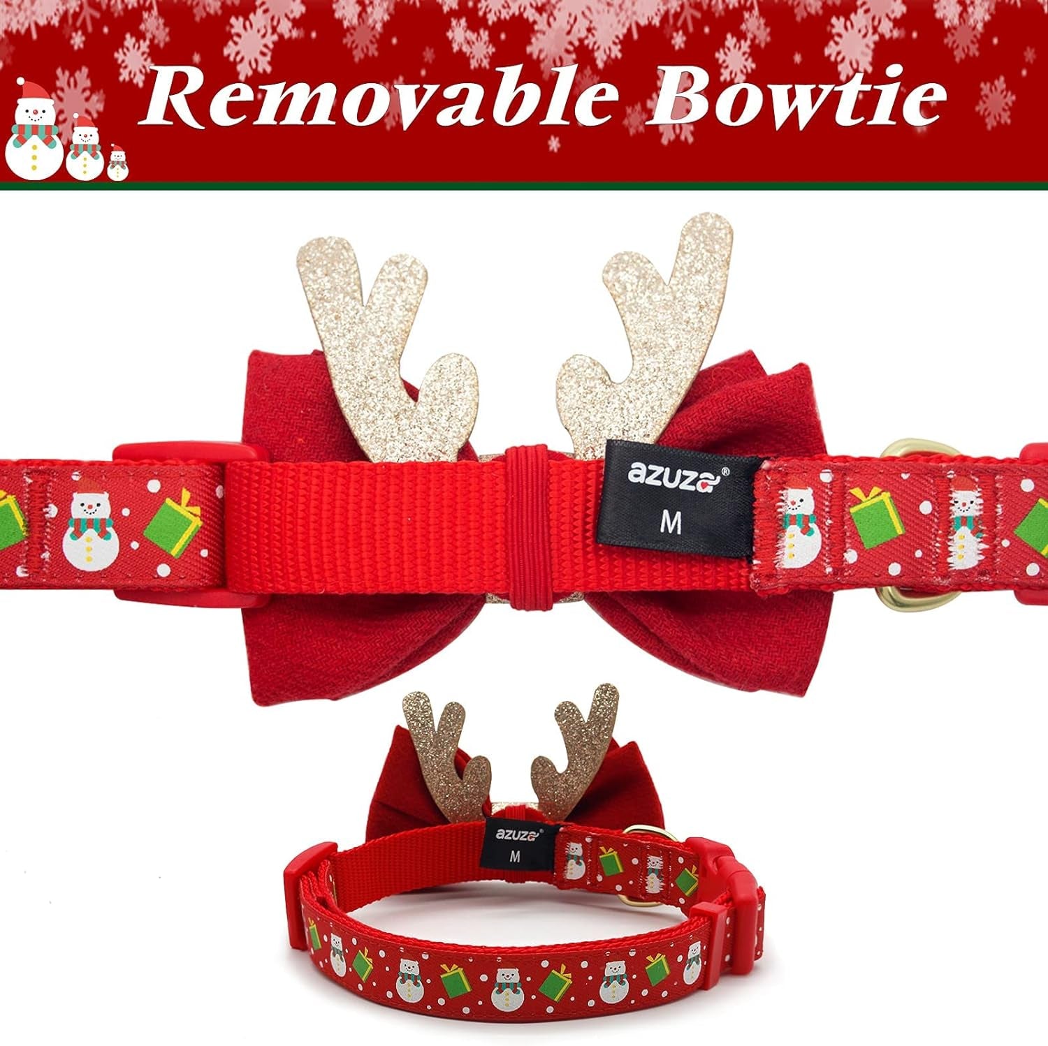 Adjustable Christmas Dog Collar