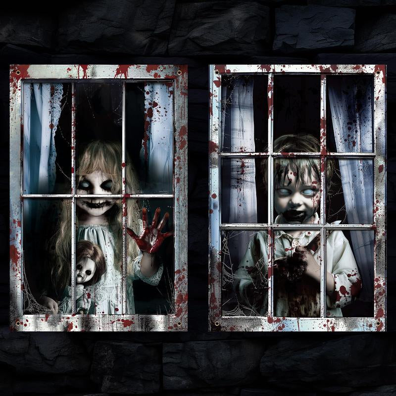 Halloween Curtain Decor