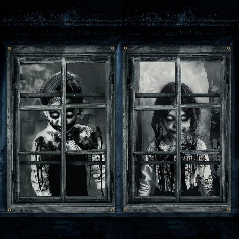 Halloween Curtain Decor