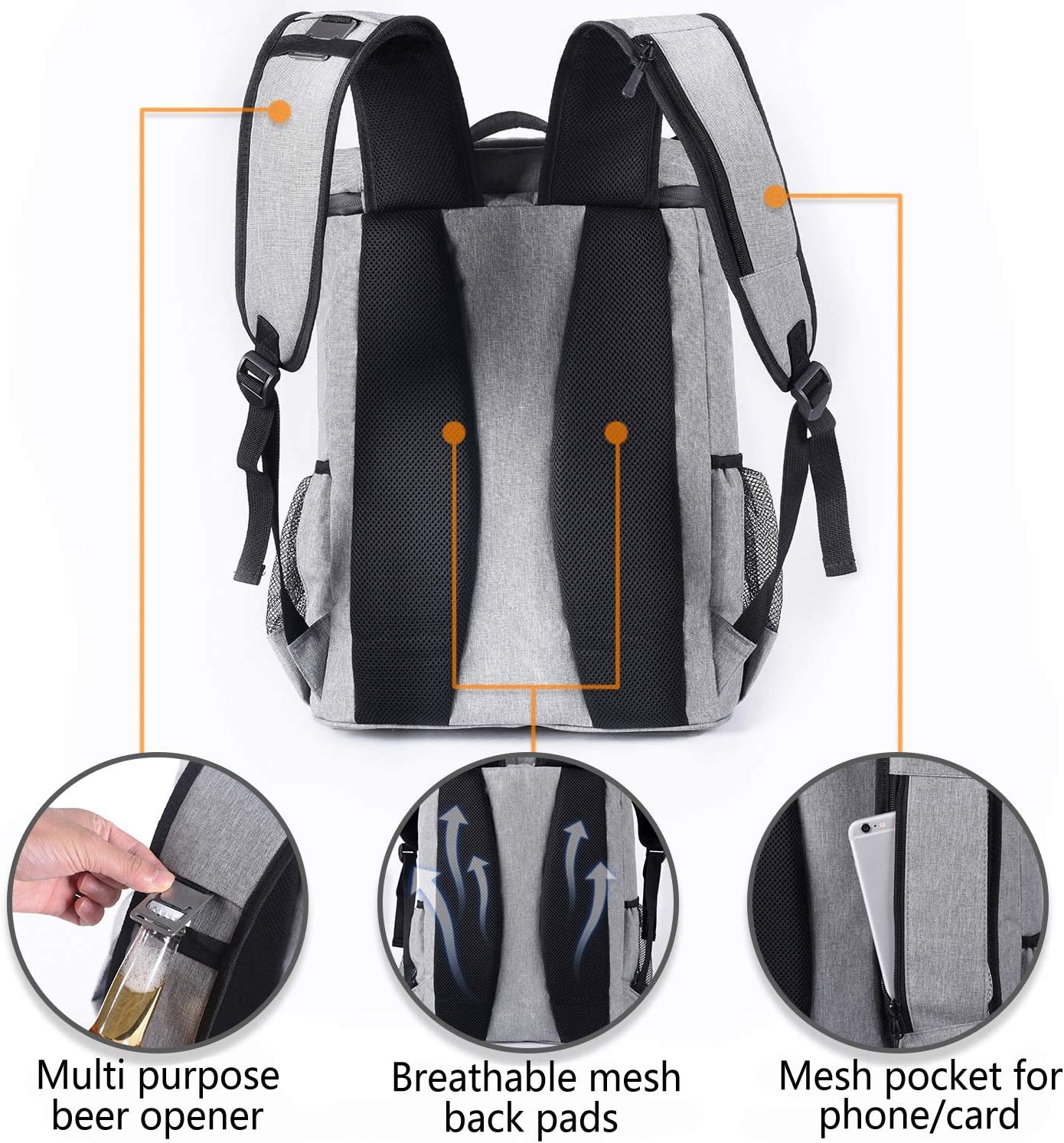  Leakproof Insulated Waterproof Backpack Cooler