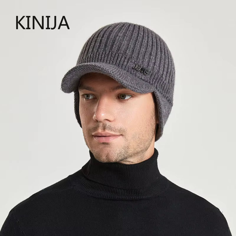 Knitted Winter Hat With Ear Protection