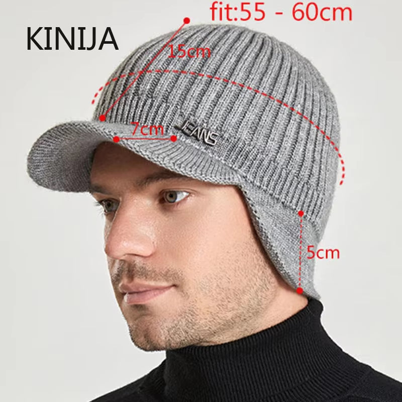 Knitted Winter Hat With Ear Protection